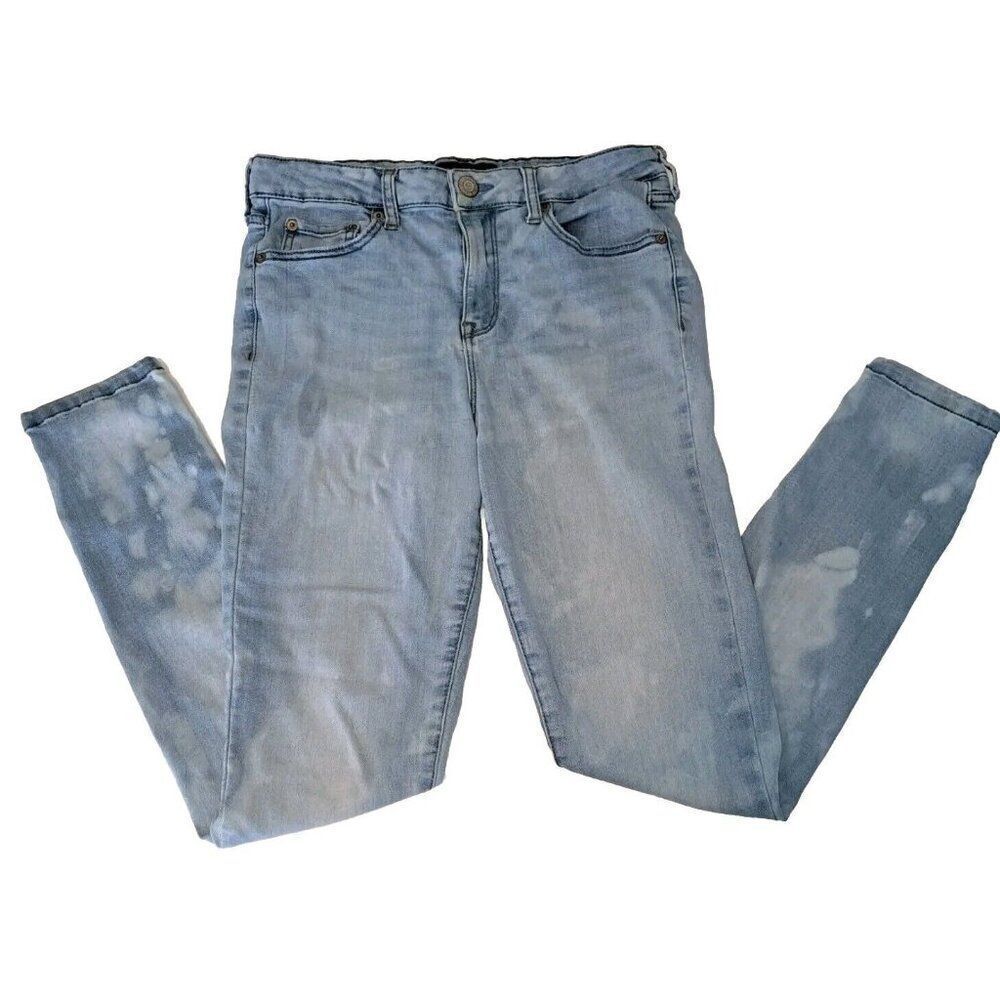 Aeropostale Women's Size 8 Blue High-waisted Jegging Jeans 28x28 Custom Bleached